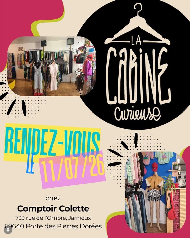 Affiche de La Cabine Curieuse au Comptoir, le 11 juillet