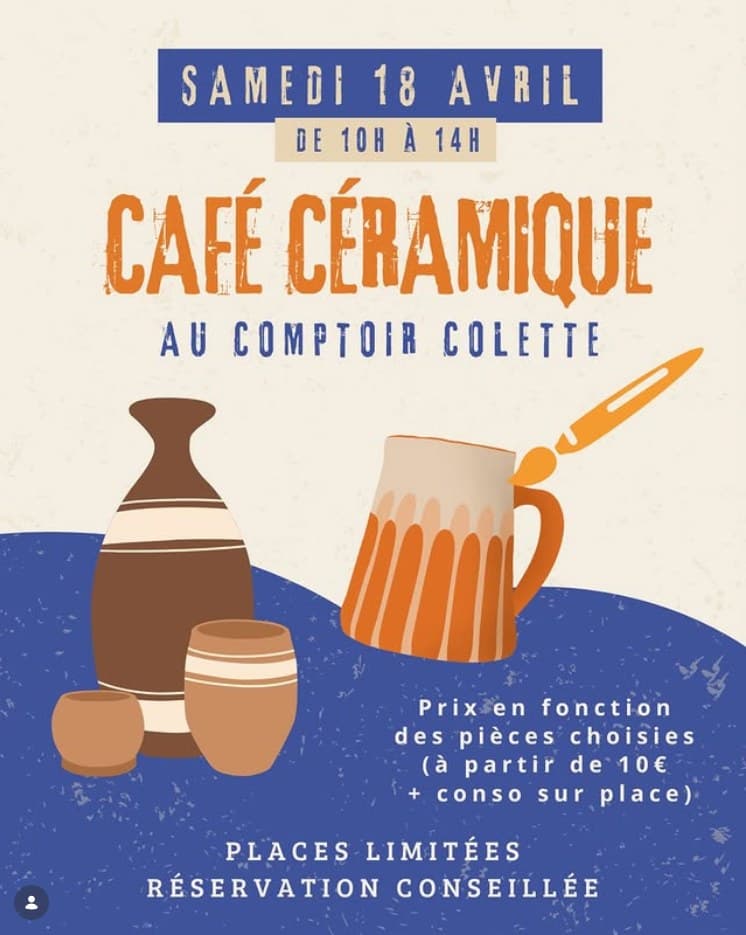 Affiche du café céramique du 18 avril