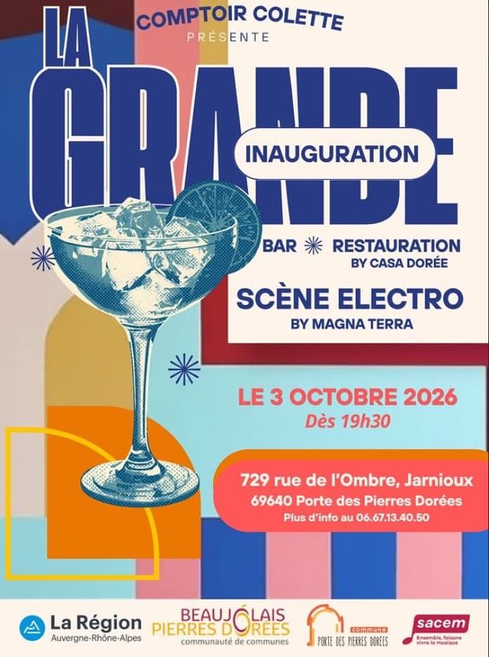 Affiche de la grande inauguration du 3 octobre